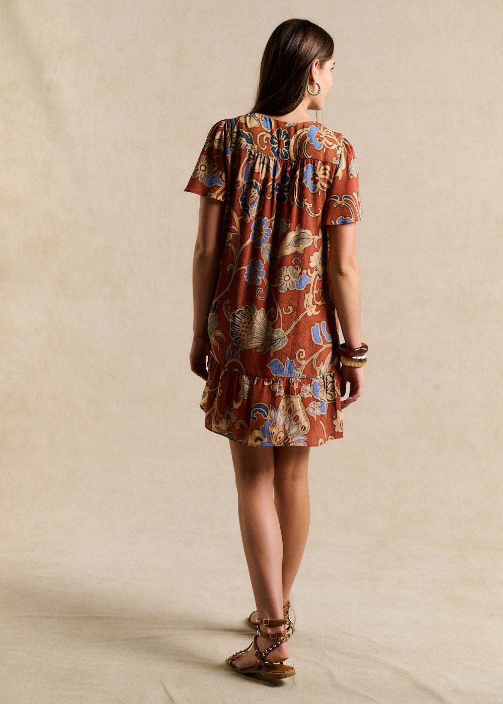 Vestido corto estampado