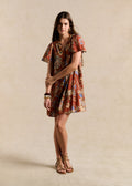 Vestido corto estampado