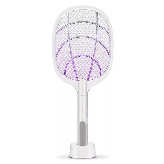 🚫🦟 Raquette Électrique 2-en-1 et Lampe Anti-Moustiques pour la Nuit