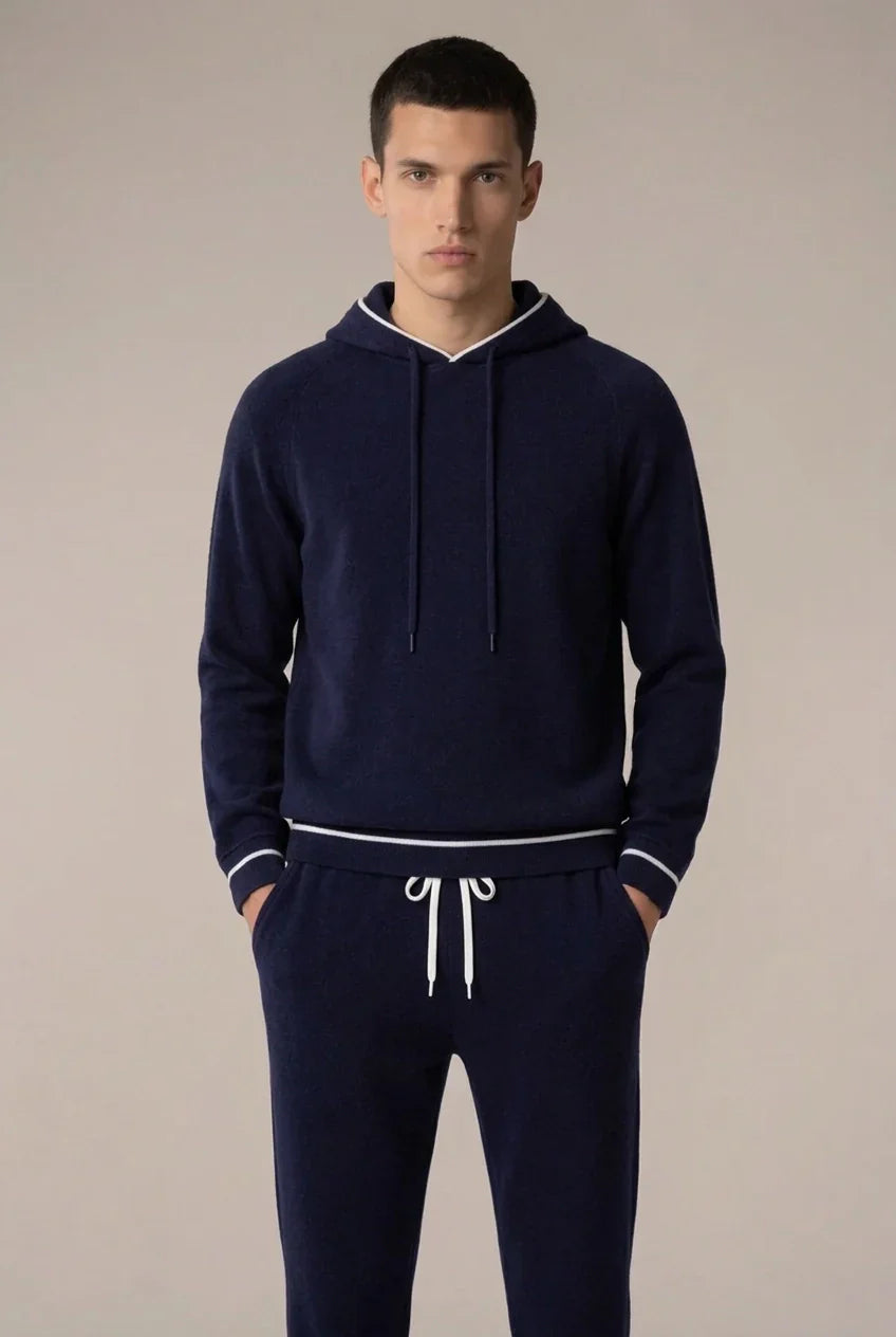 Conjunto de Firma Azul Marino con Capucha