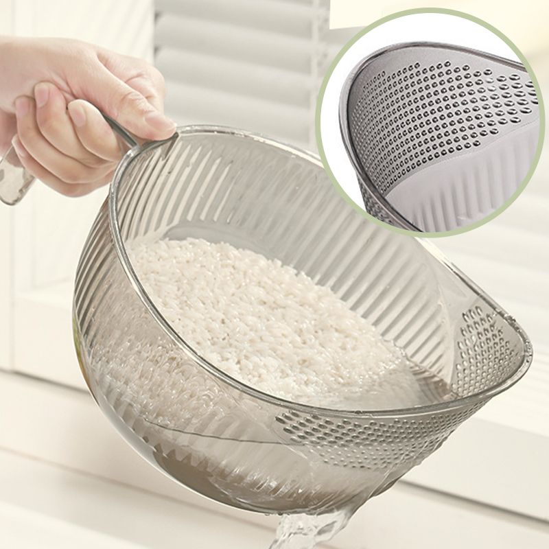 🍚 62% DE RÉDUCTION ! 🥣 Passoire-bol multifonction pour le riz avec poignée – Passoire intégrée, poignée antidérapante, idéale pour laver, égoutter et servir du riz et des légumes 🥗