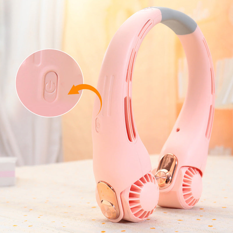 🌪️🍃 Ventilateur de cou – Ultra-silencieux, rotation à 360°, 3 vitesses. Rafraîchissement mains libres, longue autonomie. Indispensable en été !