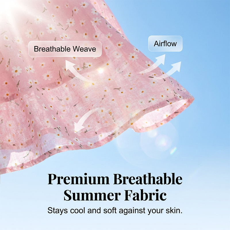👗 PROMO LIMITÉE 50% DE RÉDUCTION ! ✨ Robe à Laçage Devant & Bretelles Spaghetti – Taille Smockée, Jupe A-Line à Volants 🌸