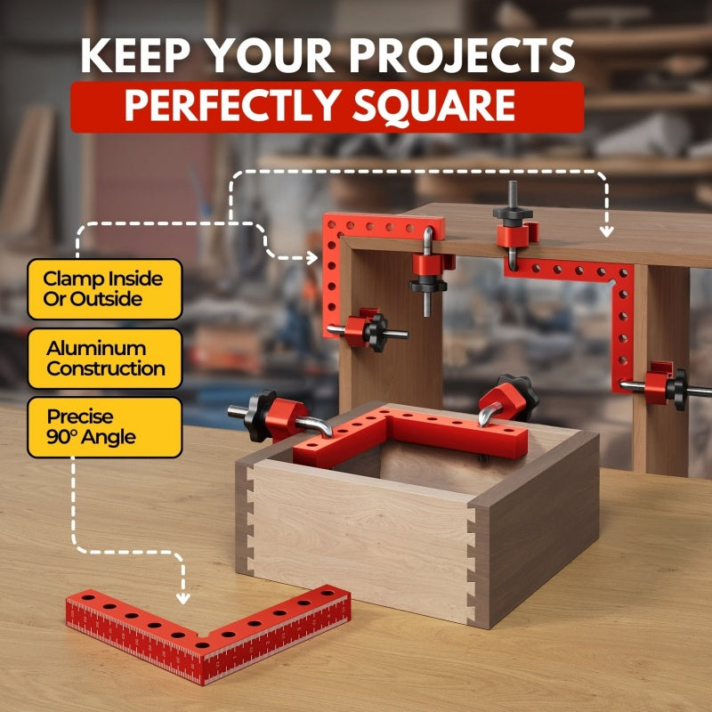 🔥 Kit de Fixation 90° avec Serre-Joints – Précision et Stabilité pour Tous Vos Projets 🛠️📐