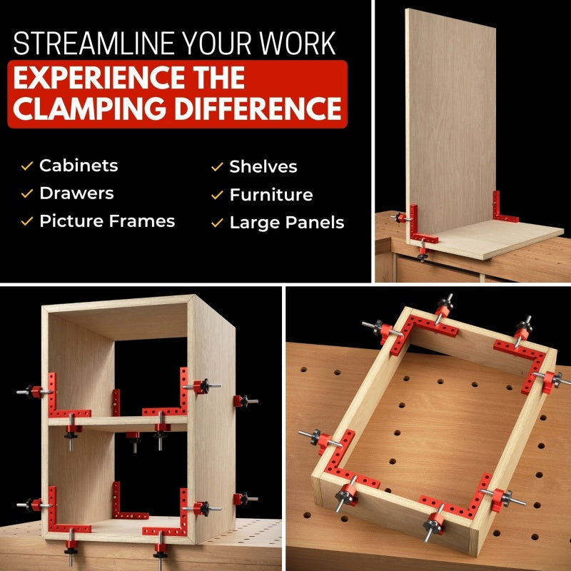 🔥 Kit de Fixation 90° avec Serre-Joints – Précision et Stabilité pour Tous Vos Projets 🛠️📐