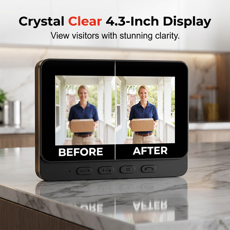 🏠⚡ OFFRE LIMITÉE : 50 % DE RÉDUCTION ! Sonnette vidéo intelligente avec écran 4,3" – Surveillance en temps réel et communication bidirectionnelle 🏡💖