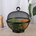 🧺 PROMO LIMITÉE 50% DE RÉDUCTION ! 🍇 Panier à Fruits Fermé avec Couvercle – Mailles Respirantes, Fonction Égouttoir ✨