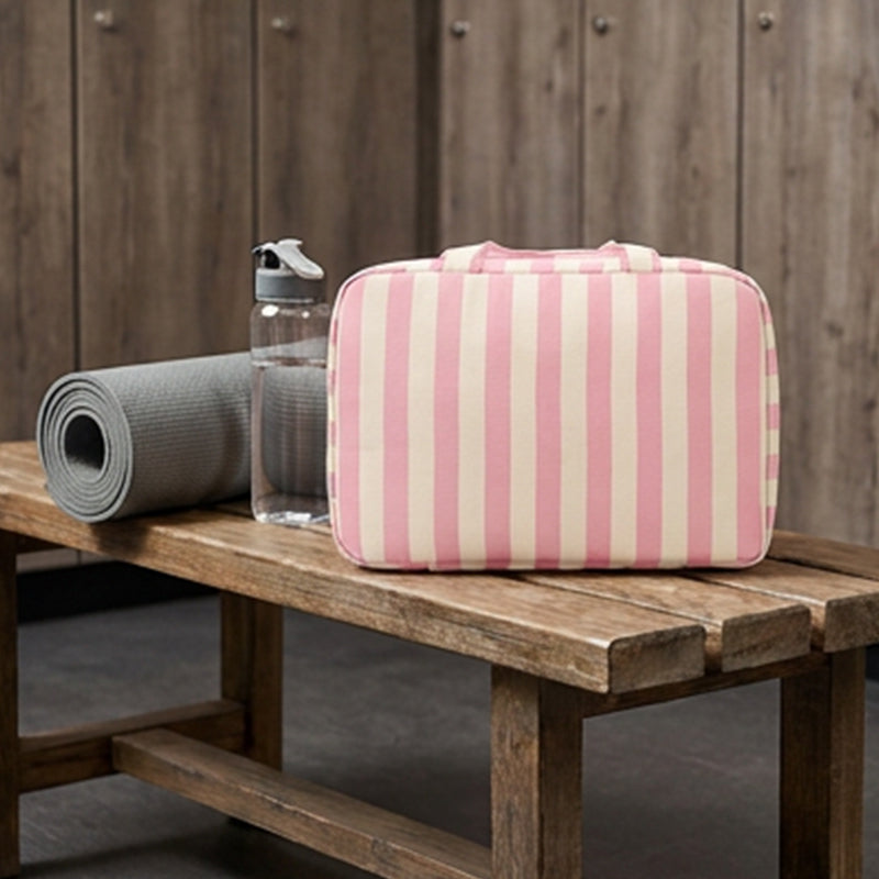 🔥Soldes d'été - 60% de réduction💞Plus de 30 000 exemplaires vendus !!💝Trousse de toilette de voyage suspendue à rayures