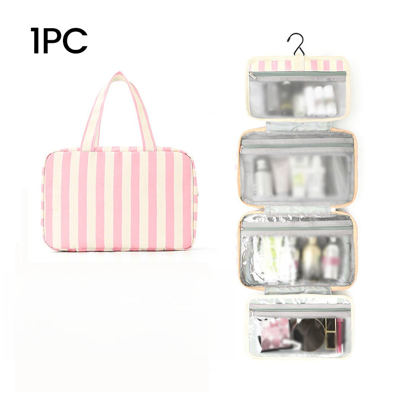 🔥Soldes d'été - 60% de réduction💞Plus de 30 000 exemplaires vendus !!💝Trousse de toilette de voyage suspendue à rayures