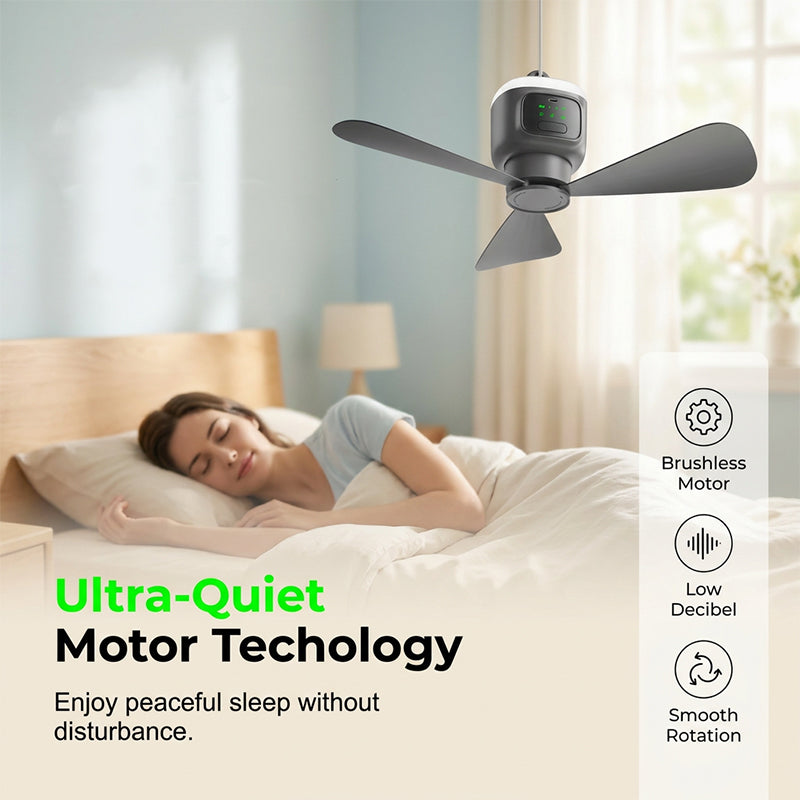 🌀💥 PROMO FLASH 57% ! Ventilateur Suspendu Rechargeable avec Lumière – 12000mAh, Silencieux, Télécommande, Minuterie, Idéal Camping & Maison ✨