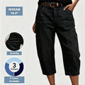 📢Soldes de mi-saison : 50 % de réduction – offre à durée limitée ⏰Pantalon de jean court et extensible pour femme, style décontracté