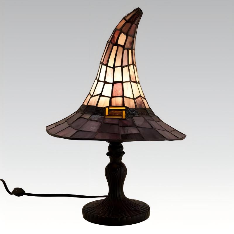 Lampe Sorcière en Vitrail – Ambiance Ensorcelante