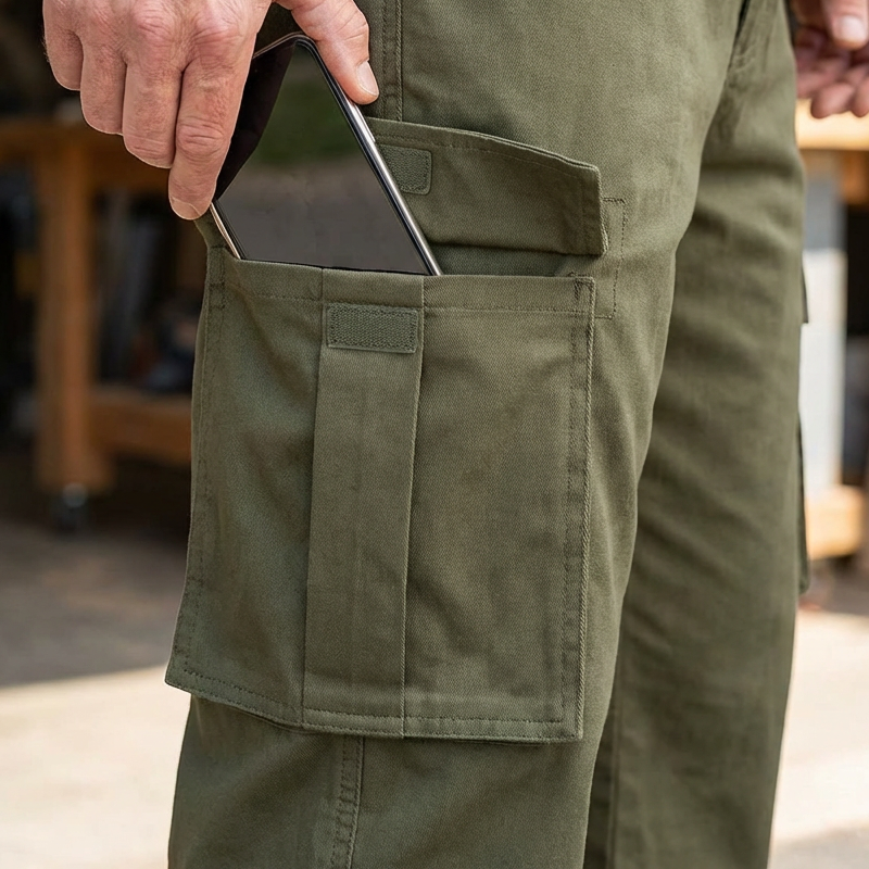 🔥 -50% maintenant ! 👖 Pantalon Cargo Homme Multi-Poches Coupe Décontractée