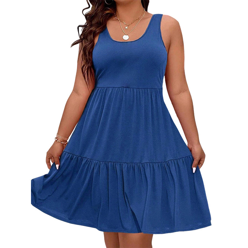 🎁 Nouvelle Arrivée -50%💥 Robe Femme Sans Manches Longueur Genou