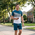 📢👕 PROMO FLASH 50% ! Ensemble T-Shirt & Short Color-Block Homme – Tissu Mélangé Respirant, Poches Latérales, 2 Coloris, Tailles S-5XL, Idéal Sport & Détente ⚡