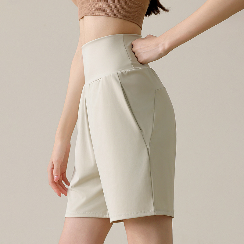 Short de Sport Femme Taille Haute Coupe Ample pour la Course