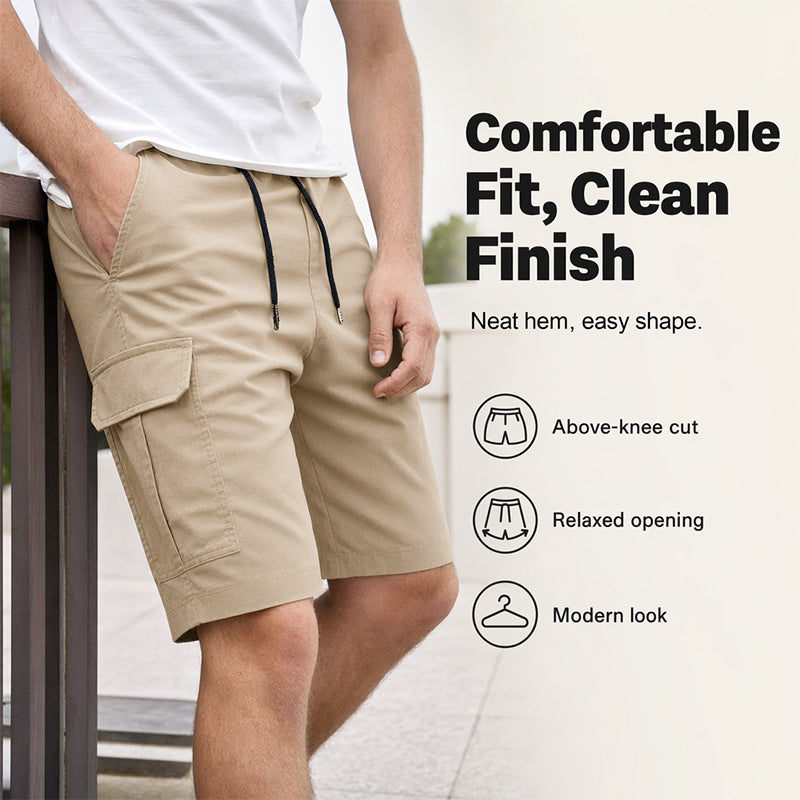 🩳☀️ PROMO FLASH -58% ! Short Cargo Décontracté Homme – Coupe Ample, Multi-Poches, Longueur 5/4, Tissu Mélangé, Tailles S-2XL, Idéal Été & Outdoor 🔥