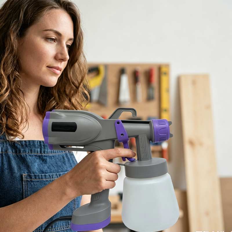 🎨⚡ 53% DE RÉDUCTION ! Pistolet à peinture électrique – Avec 5 buses, débit réglable et large jet – Idéal pour les murs, les meubles et les projets de bricolage ✨