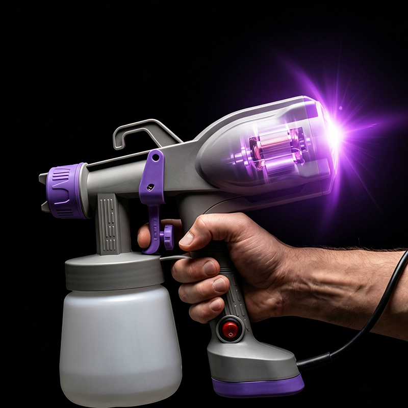 🎨⚡ 53% DE RÉDUCTION ! Pistolet à peinture électrique – Avec 5 buses, débit réglable et large jet – Idéal pour les murs, les meubles et les projets de bricolage ✨