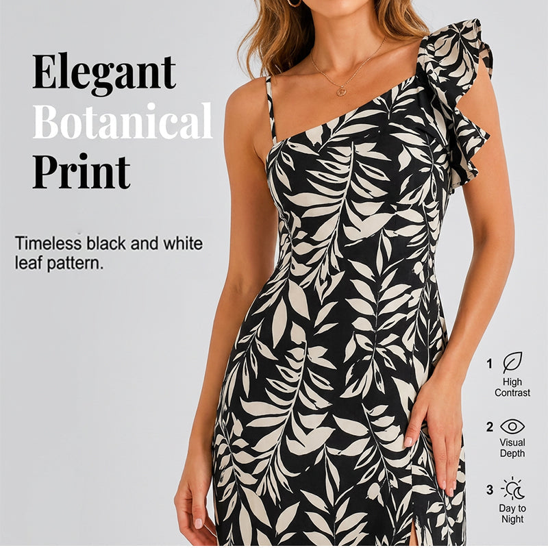 👗 50% DE RÉDUCTION ☀️ Robe midi dos nu fendue – Tissu fluide & coupe élégante – Parfaite pour l’été, les soirées ou un look chic au quotidien – légère et confortable 🌊✨