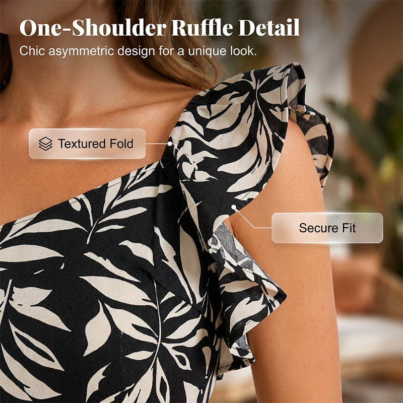 👗 50% DE RÉDUCTION ☀️ Robe midi dos nu fendue – Tissu fluide & coupe élégante – Parfaite pour l’été, les soirées ou un look chic au quotidien – légère et confortable 🌊✨